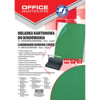 Okładki do bindowania OFFICE PRODUCTS skóropodobne A4 zielone 100szt.