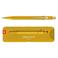 Ołówek automatyczny CARAN D'ACHE 844 0,7mm w pudełku żółte złoto