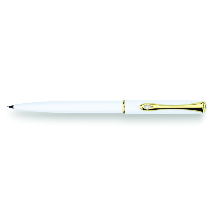 Ołówek automatyczny DIPLOMAT Traveller 0,5mm biały/złoty