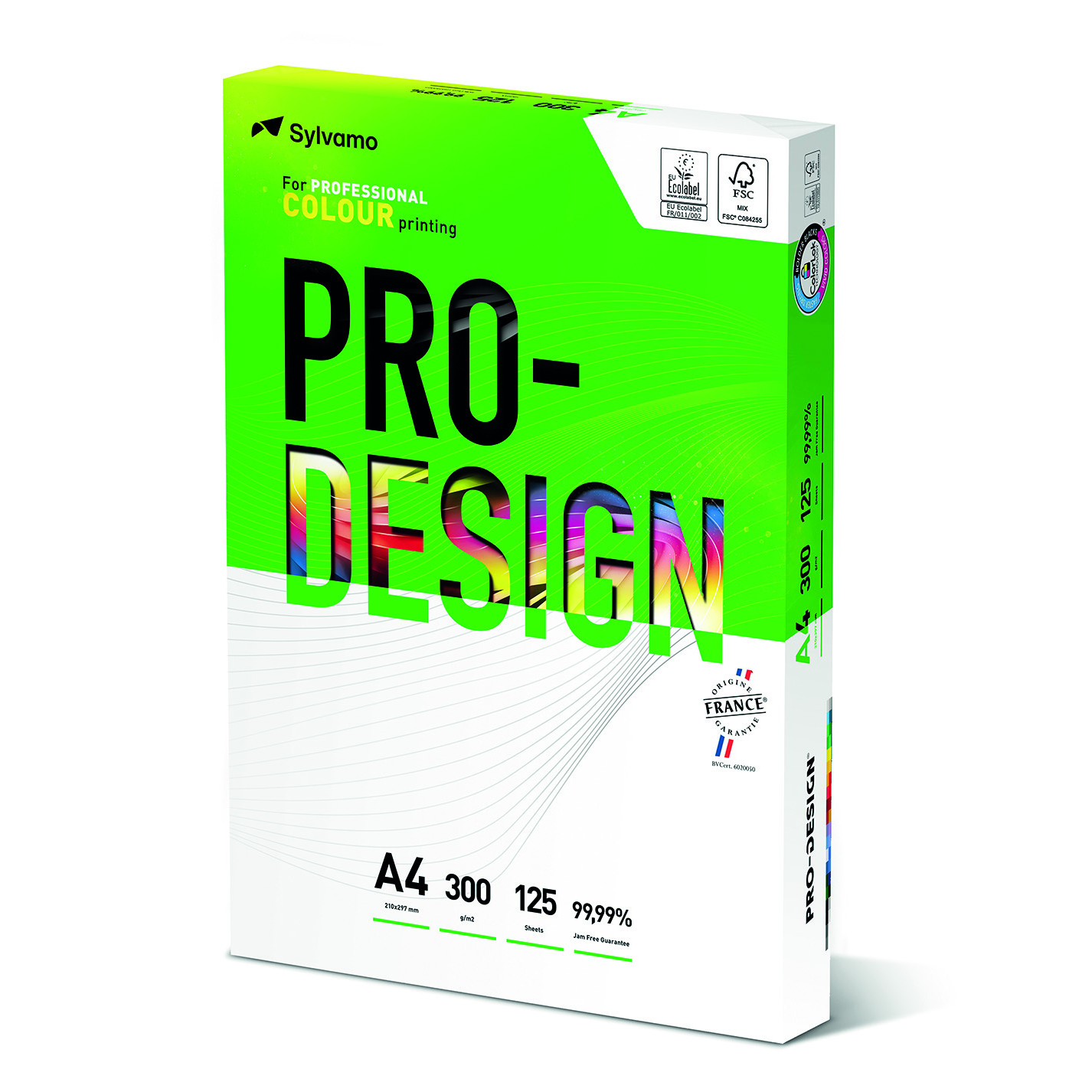 Papier PRO-DESIGN A4 300g do drukarki i ksero - ryza 125 ark. 