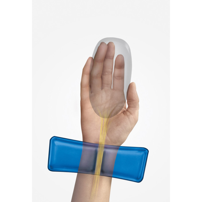 Podkładka pod mysz i nadgarstek CRYSTAL Health-V niebieska