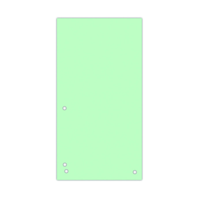 Przekładki kartonowe wąskie DONAU 1/3 A4 zielone 100szt.