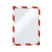 Samoprzylepna ramka magnetyczna DURABLE DURAFRAME SECURITY A4 czerwono-biała 2 szt.