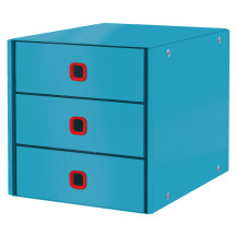 Szuflady na dokumenty LEITZ C&S Cosy niebieskie - 3 szufladki 53680061