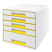 Szuflady na dokumenty LEITZ WOW żółte - 5 szufladek 52142016 