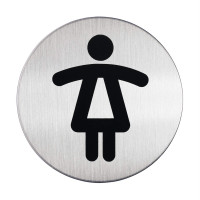 Tabliczka DURABLE Picto okrągła „Toaleta damska” okrągła