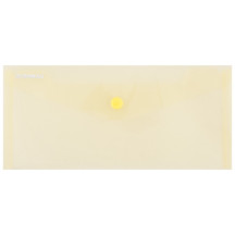 Teczka kopertowa DONAU na zatrzask DL transparentna żółta