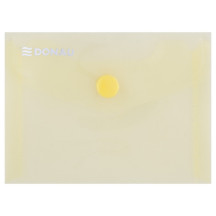 Teczka kopertowa DONAU na zatrzask transparentna żółta