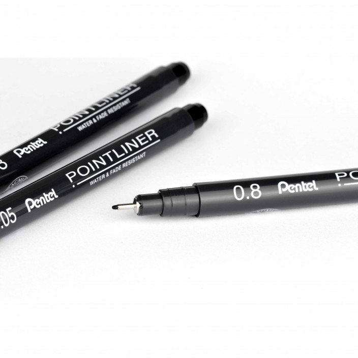 Cienkopis PENTEL Pointliner czarny 0,8mm