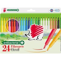 Flamastry ICO 300 Fibre Pen antybakteryjne 18szt. mix kolorów