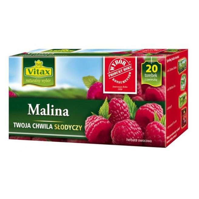 Herbata ekspresowa VITAX Malina 20szt.