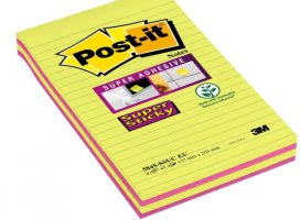 Karteczki samoprzylepne Post-it Super Sticky 125x200mm w linie 3M-70005253581