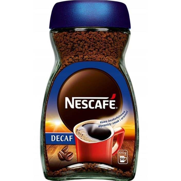 Kawa rozpuszczalna NESCAFE DECAF bezkofeinowa 100g