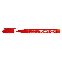Marker olejowy TOMA TO-441 1,5mm okrągły czerwony