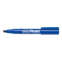 Marker permanentny PENTEL NN60 ścięty ekologiczny niebieski