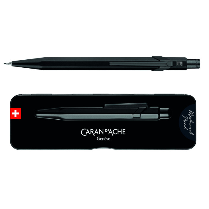 Ołówek automatyczny CARAN D'ACHE 844 0,7mm w pudełku czarny