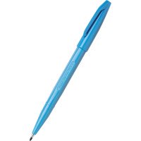Pisak artystyczny PENTEL S520 Sign Pen na bazie wody błękitny