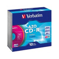 Płyta CD-R VERBATIM slim kolor 10szt.