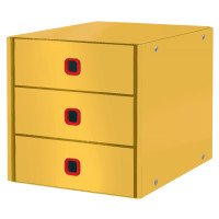 Szuflady na dokumenty LEITZ C&S Cosy żółte - 3 szufladki 53680019