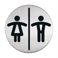 Tabliczka DURABLE Picto „Toaleta damska i męska” okrągła 492023