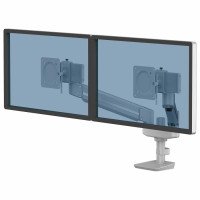 Uchwyt na 2 monitory kompaktowy TALLO FELLOWES srebrny 8613201