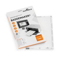 Wkłady do identyfikatorów DURABLE Badgemaker 30x60mm białe 145102 540szt.