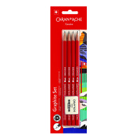 Zestaw ołówków CARAN D'ACHE HB Edelweiss 4szt. + gumka