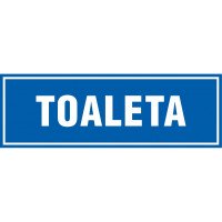 Znak TDC "TOALETA" 100x300mm