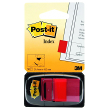 Zakładki indeksujące Post-It 25,4ｘ43,2mm czerwone 50szt. 3M-70071392719