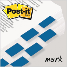 Zakładki indeksujące Post-It 25,4ｘ43,2mm niebieskie 50szt. 3M-70071392735