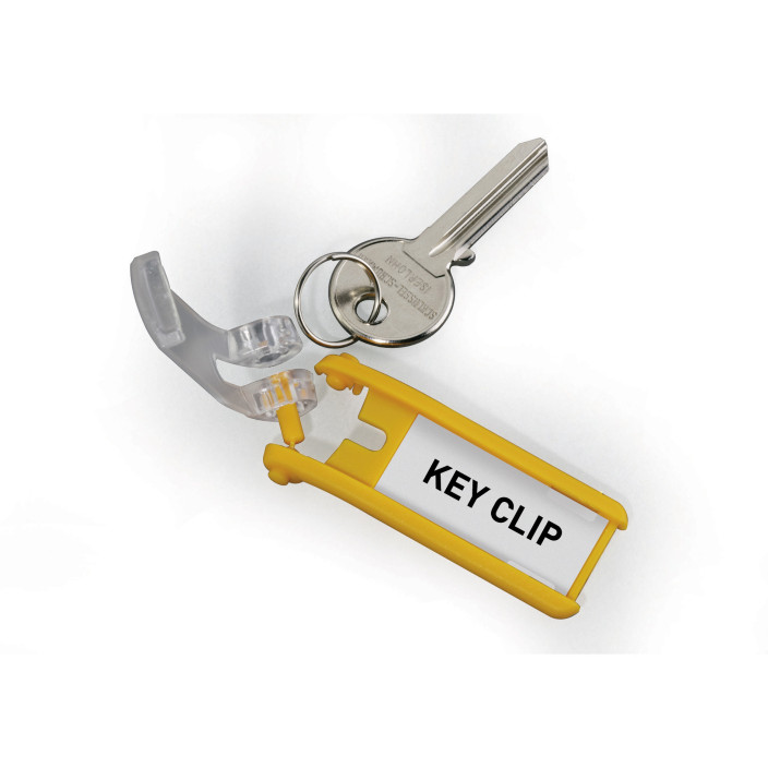  Zawieszki na klucze DURABLE Key Klip żółty 6szt.