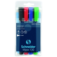 Zestaw markerów uniwersalnych SCHNEIDER Maxx 130 1-3 mm 4 szt. mix kolorów